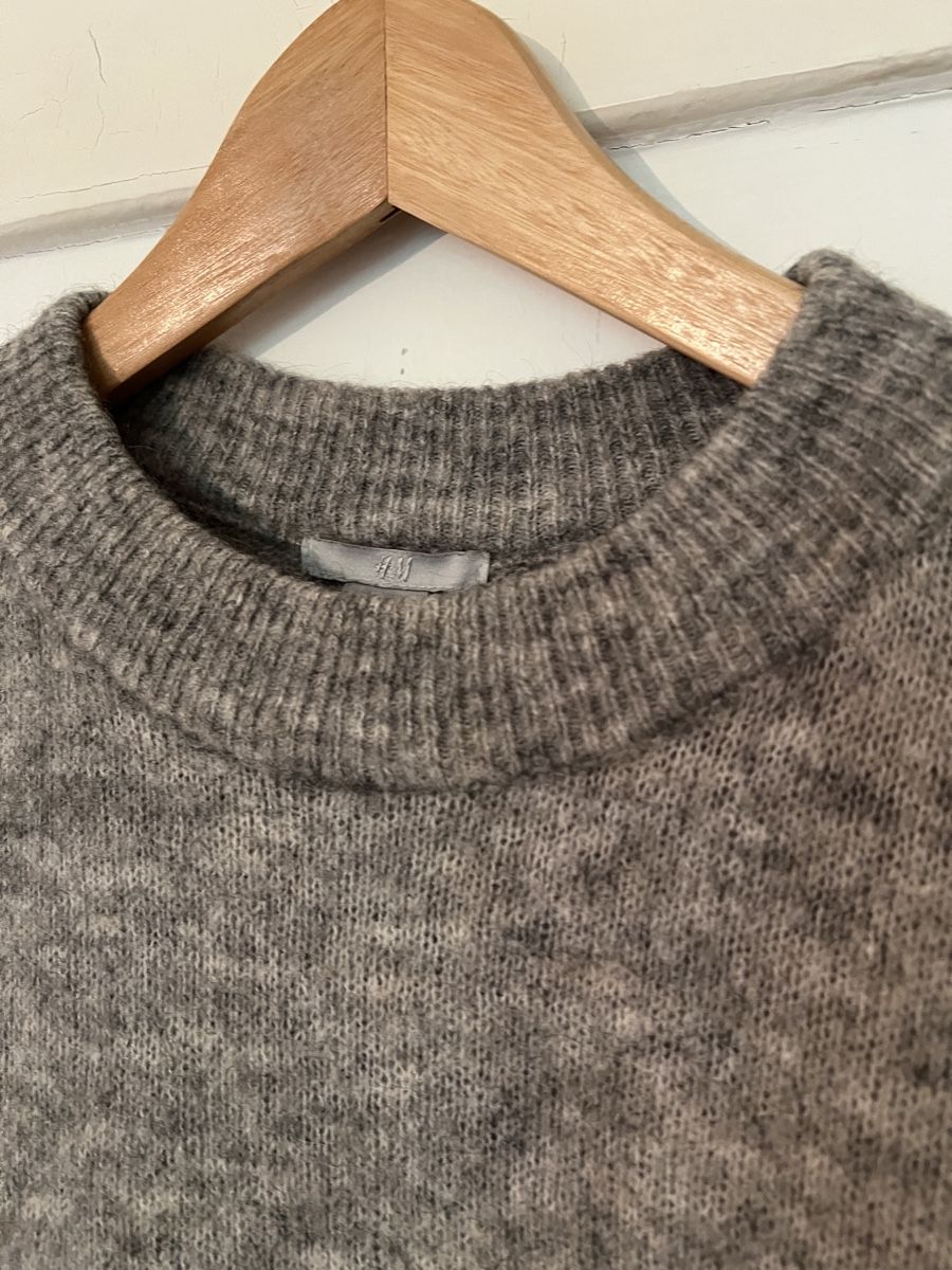 Maglioni & Felpe: Warmer Pullover, grau meliert, Mohair-Mix – Usato da Basel venduto da evaelette 1