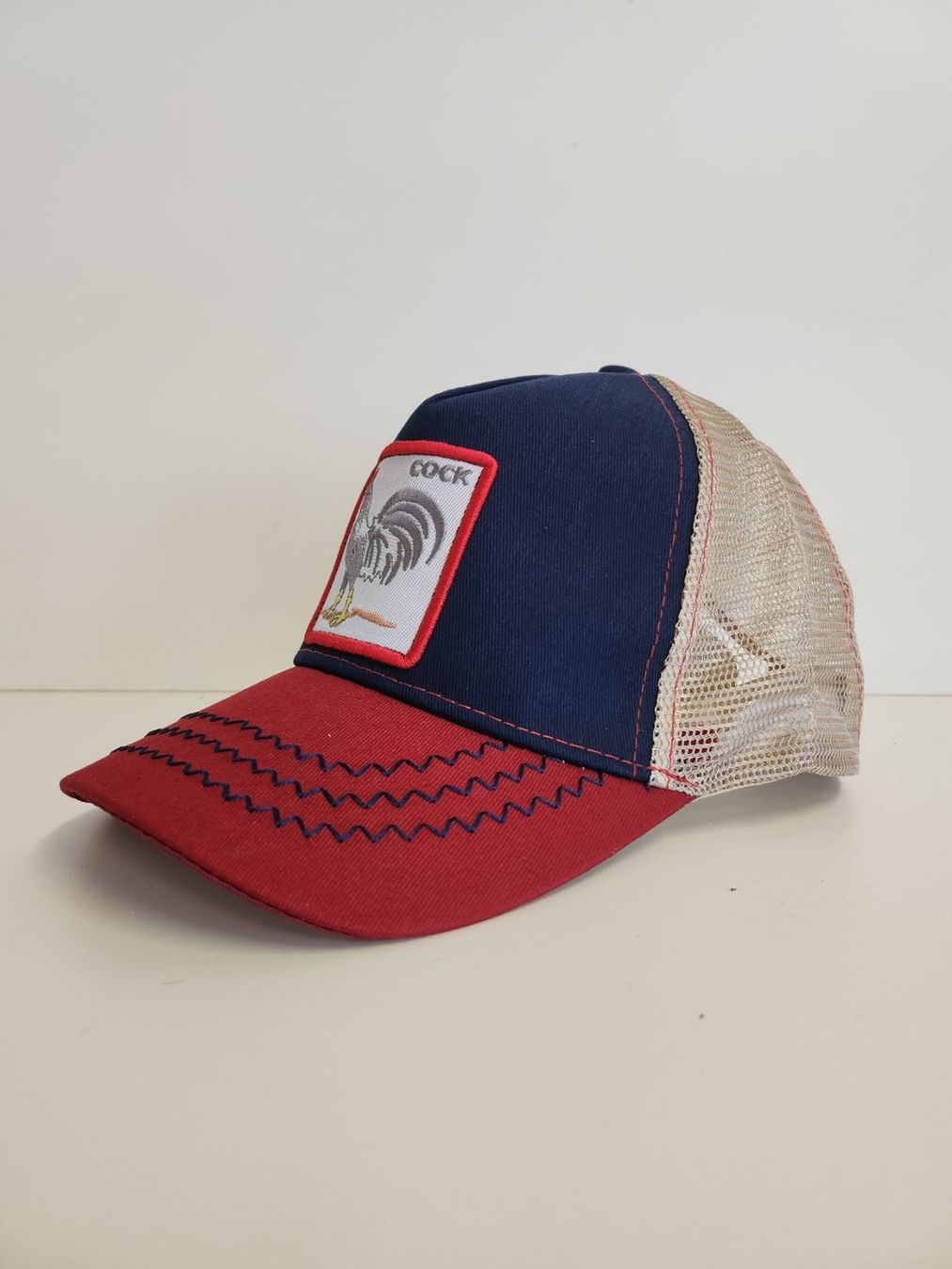 Copricapi, berretti & cappellini: Trucker -/ Baseball Cap, Hahn, Beige, Neu – Nuovo e nell'imballaggio originale da Niederurnen venduto da Ghost.recon