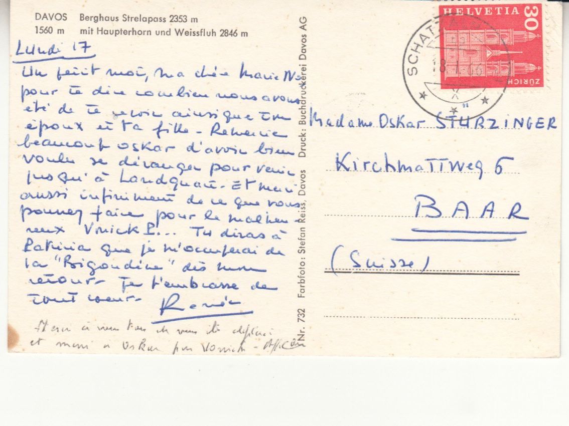 Cartoline postali: Strelapass 1966 – Usato da Bürglen TG venduto da StampGraf 1