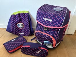 Ergobag cubo Schulrucksack-Set PerlentauchBär