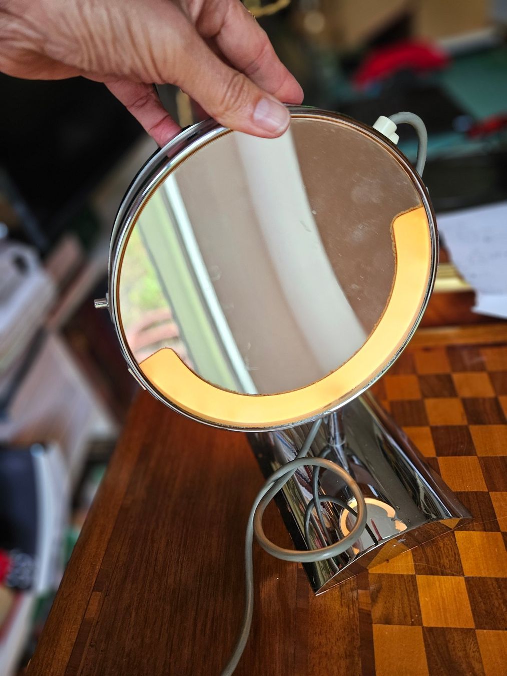 Lampade: Lampe - Mirroir de table années '60 – Usato da Chez-le-Bart venduto da gia_l9wp 1
