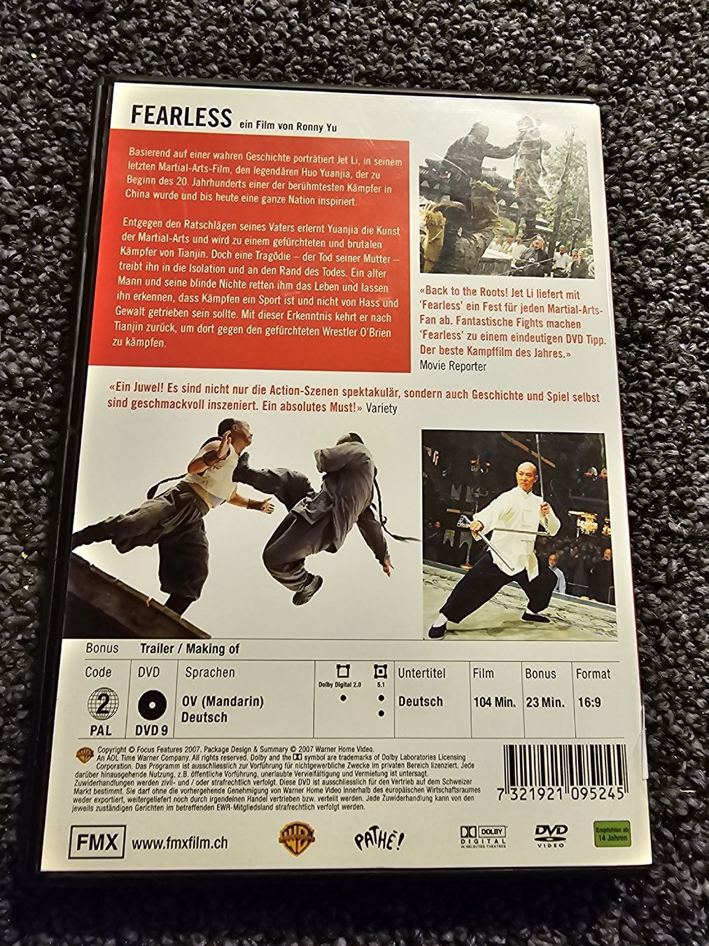 Alle DVDs: Jet Li Fearless DVD(19912) – Gebraucht aus Ruswil von jan_bxl5 1
