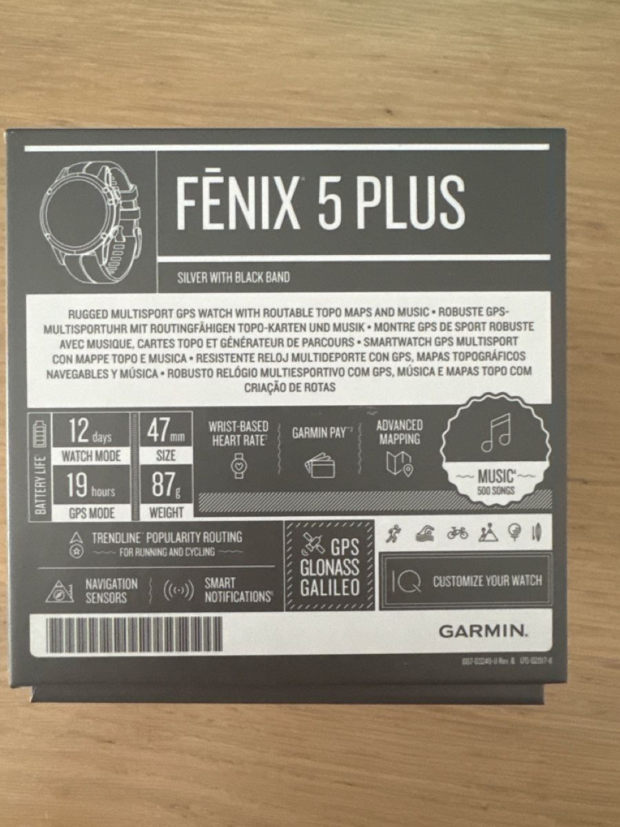 Garmin Smartwatch: Garmin Fenix 5 Plus (Silver) - 47mm – Gebraucht aus Vaglio von Irukaijiu 4