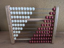 Original Wisa Gloria Rechenrahmen / Abakus aus Holz – Vintag
