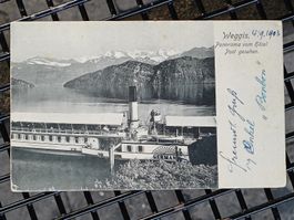 Alte PK / Weggis - Dampfschiff Germania Ausgabe 1903