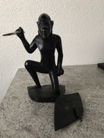 MASSAI FIGUR KRIEGER AFRIKA SKULPTUR STATUETTE HOLZ KENIA