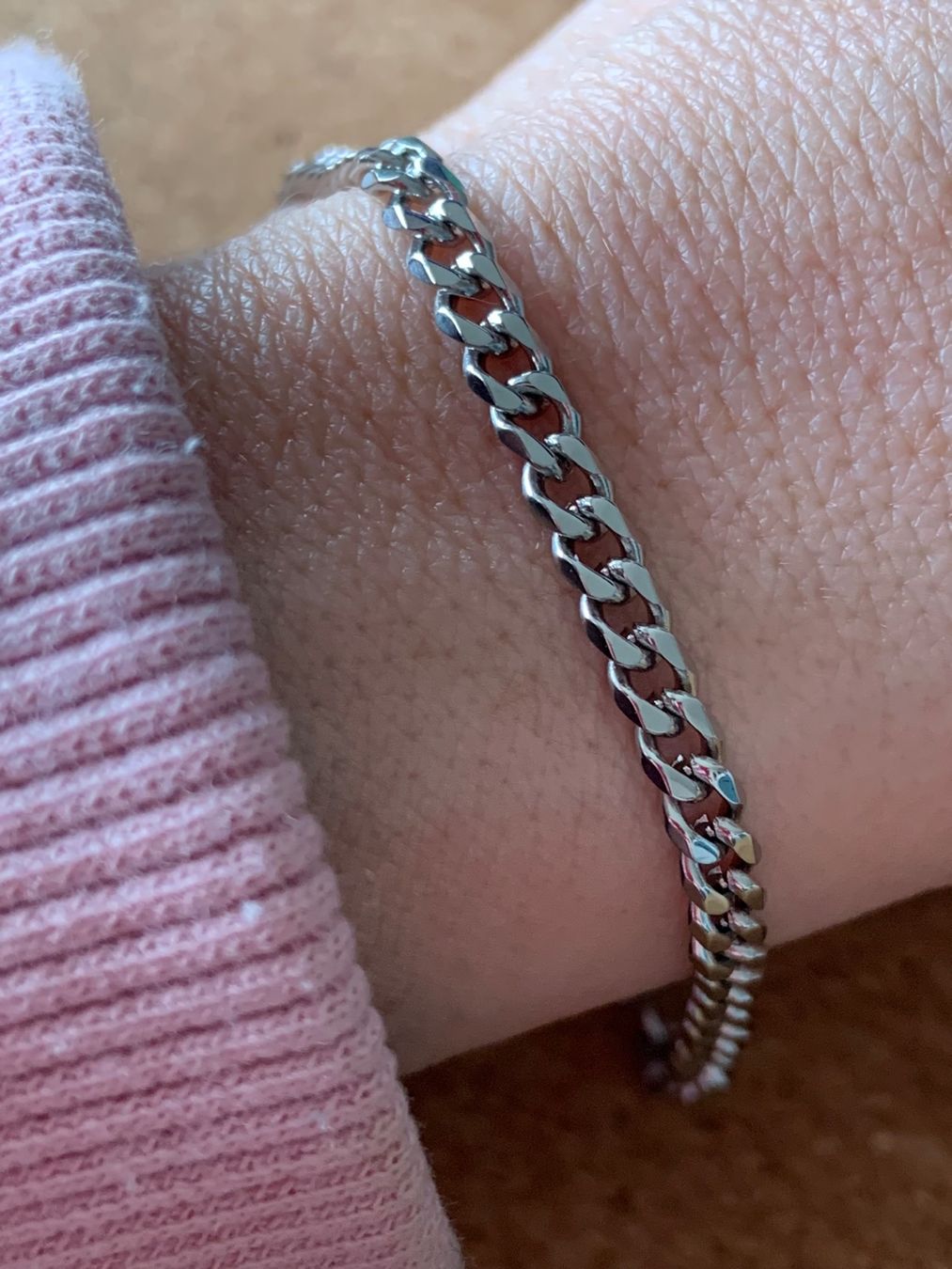 Bracciali & Braccialetti: Armband  Panzerkette silbern (18 cm) – Usato da Laufen venduto da Bellavitaboom