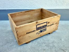 alte Holzkiste OERLIKON Elektroden
