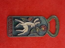 Vintage Flaschenöffner mit Hirschmotiv, Sammlerstück!