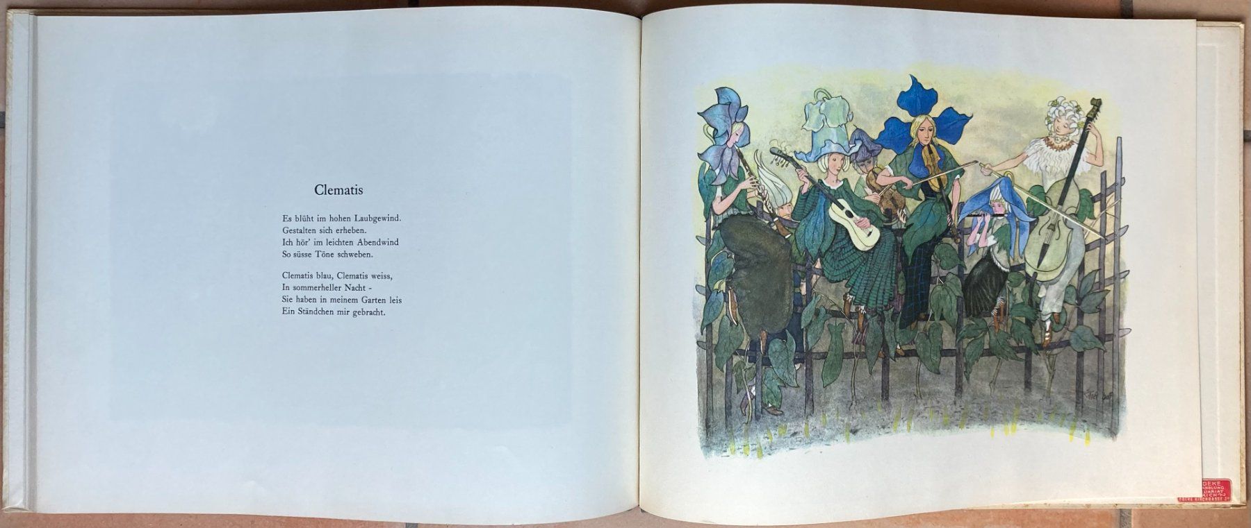 Libri: Der Traumgarten - E. Kreidolf - 1955 – Usato da Versoix venduto da HELVETICA_1 9