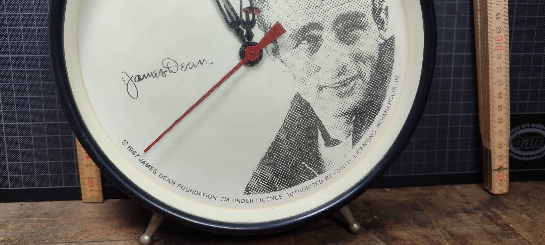 Sveglie: Wunderschöner grosser 35 cm Wecker Nr. 151  James  Dean – Usato da Gelterkinden venduto da MYSTOREFORYOU4460 3