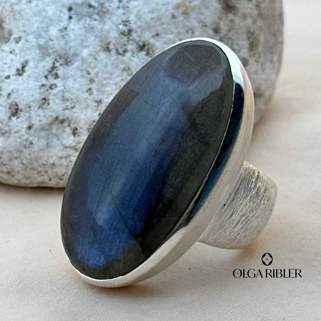 Olga Ribler Ringe: Unikate Silber Ring 925 Grösse 58 mit Labradorite – Neu (gemäss Beschreibung) aus Luzern von Schmuckoutlet 4