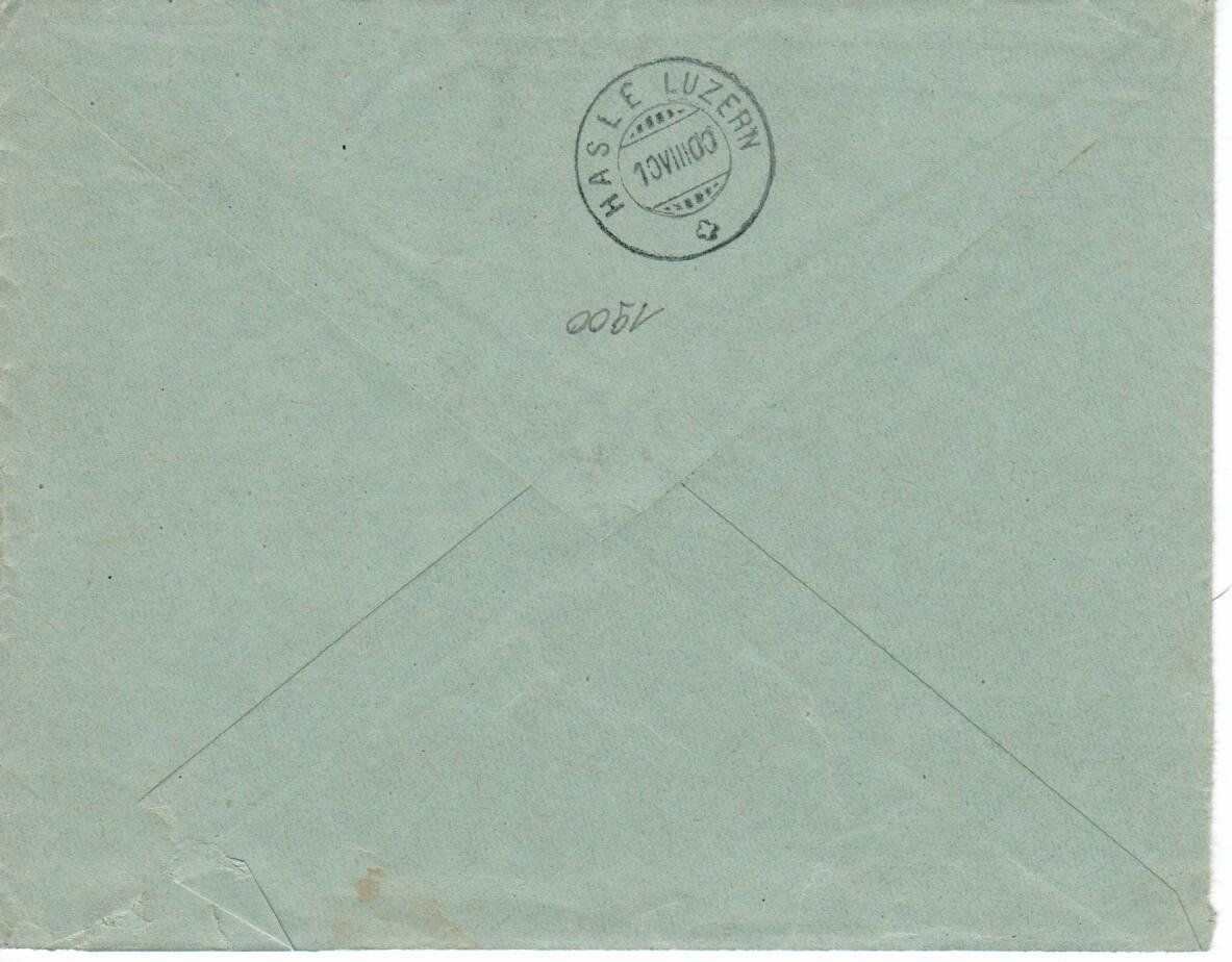 Alle Briefmarken: R - Brief Doppleschwand  1900 nach Hasle – Gebraucht aus Wolhusen von Curver9 1