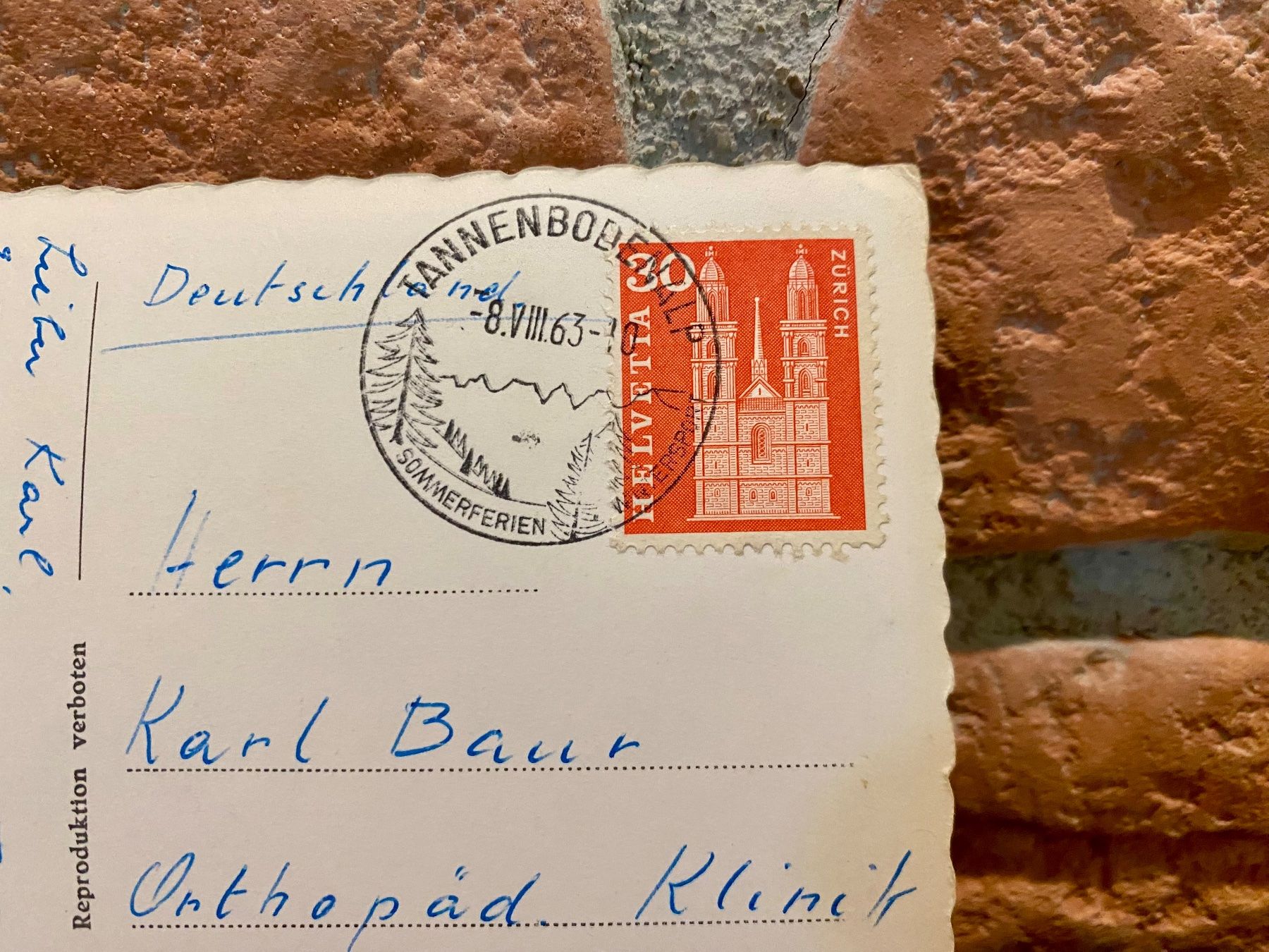Cartoline postali: 1963 Flumserberg Madseeli mit Spitzmeilen – Usato da Root venduto da ENGLAND-TREASURES 3