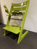 Stokke Tripp Trapp Hochstuhl grün mit Babyset gebraucht