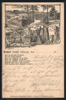 Litho Bastei /Sächs. Schweiz, Hotel, Ba