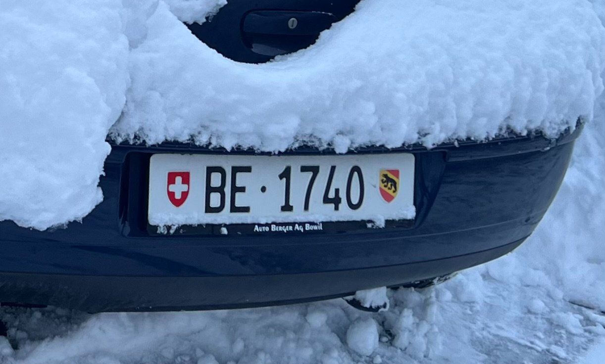 Ecriteaux: Schweizer Auto Kontrollschild BE 1740 – D'occasion à Sigriswil par resschmid 2