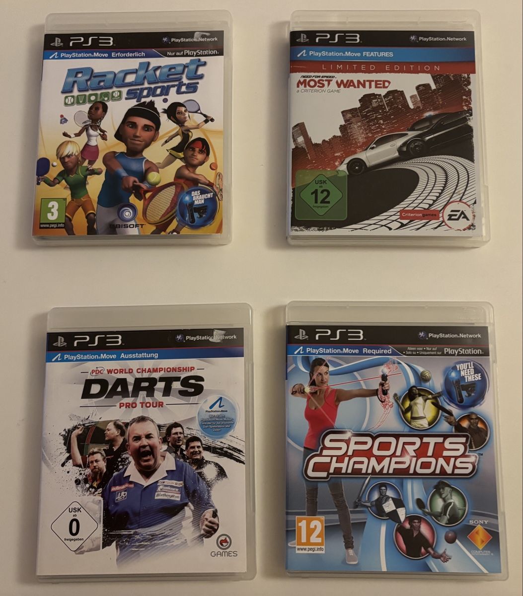 Giochi: PS3 Move Sport Spiele 4er Pack – Usato da Basel venduto da a.dent