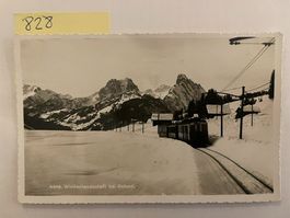 alte Ansichtskarte Winterlandschaft bei Gstaad, 1940