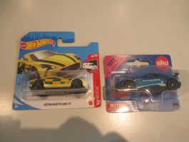 1:64 + 1:55 / Hot Wheels / Aston Martin One-77 + Vantage GT4