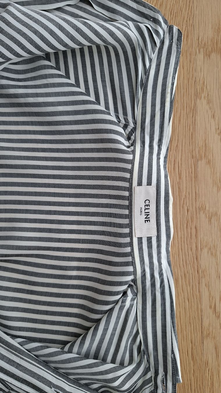 Celine Camicette: Céline Triomphe Bluse gestreift Grösse 36 - 40, oversized – Usato da Wallisellen venduto da Ellasophialove 9