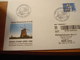 9. Belege der Winterthur Swiss Stamp Open 1999