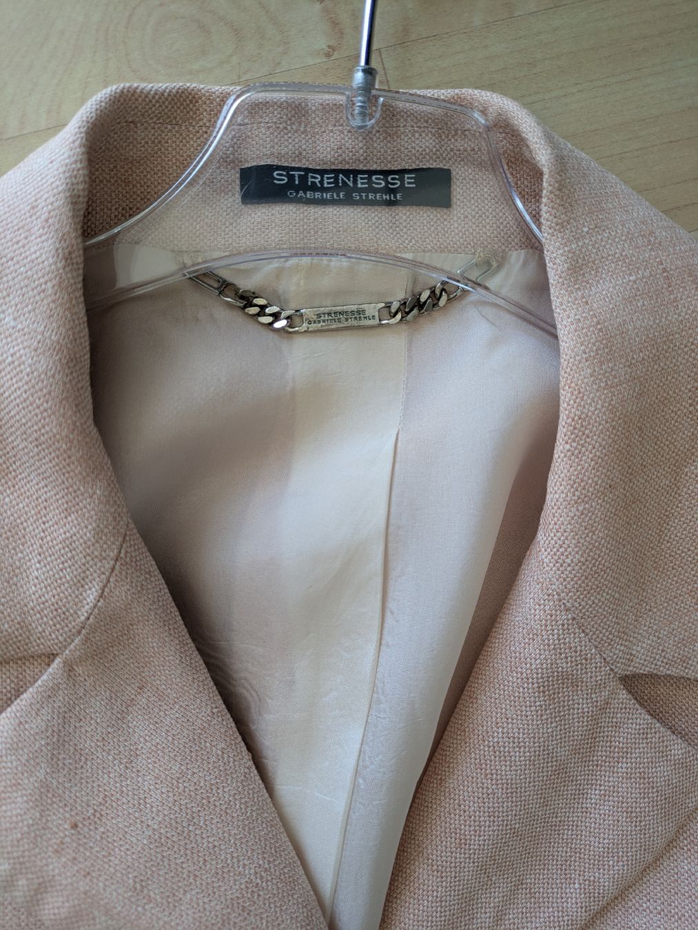 Strenesse Giacche: Strenesse Blazer Gr. 36 Beige Rosa Leinen – Usato da Rieden AG venduto da juliarieden 1
