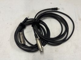 2x Cinch M auf XLR W Kabel 3m (X1147)