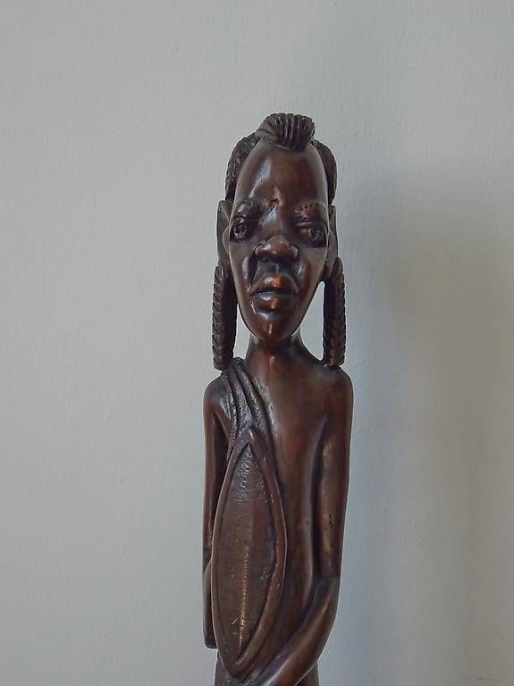 Statuette: Figurenpaar aus Ebenholz – Usato da Neu St. Johann venduto da voghelm 3