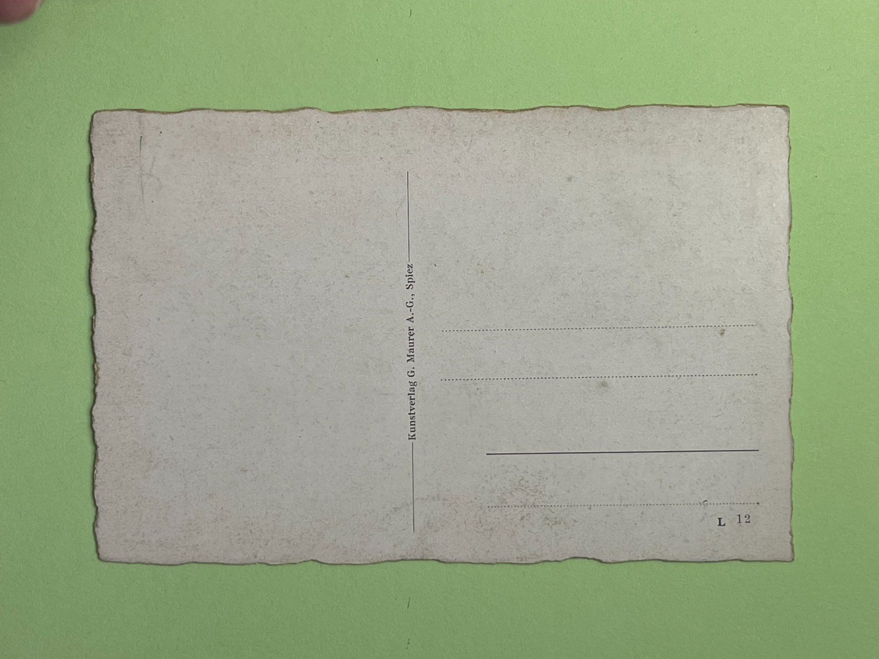 Ansichtskarten: Spiez mit Thunersee und Gebirge – Gebraucht aus Steg VS von danwer74 1