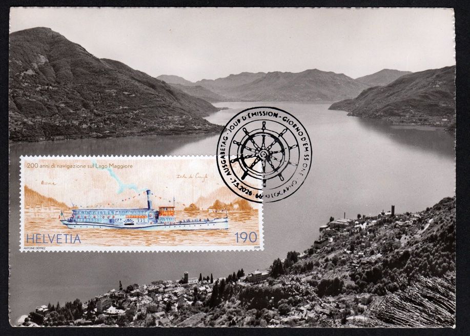 Alle Briefmarken: Maximumkarte Schifffahrt Lago Maggiore - Brissago – Neu (gemäss Beschreibung) aus Dottikon von haeusibuh5