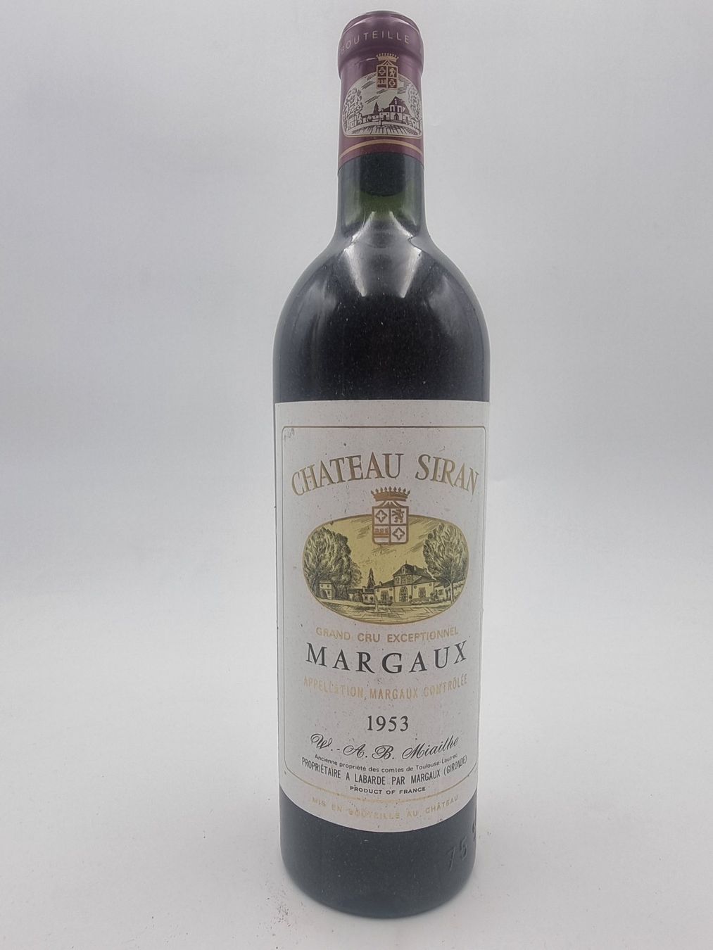 Vino: 1953 Château Siran MC – Nuovo (secondo la descrizione) da Dübendorf venduto da Gastrovin