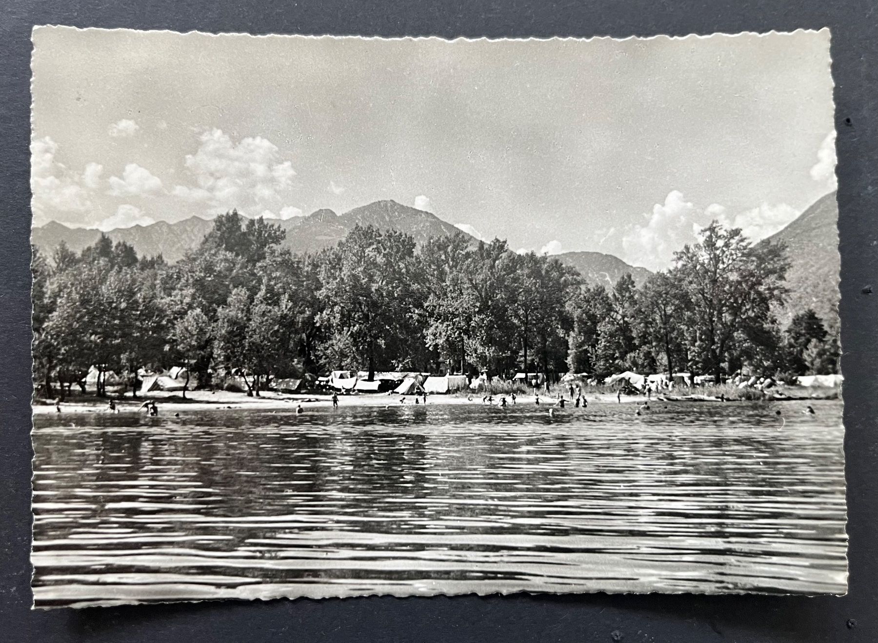 Ansichtskarten: ASCONA. Campingplatz ca. 1950 – Gebraucht aus Ostermundigen von DaxKarten-75