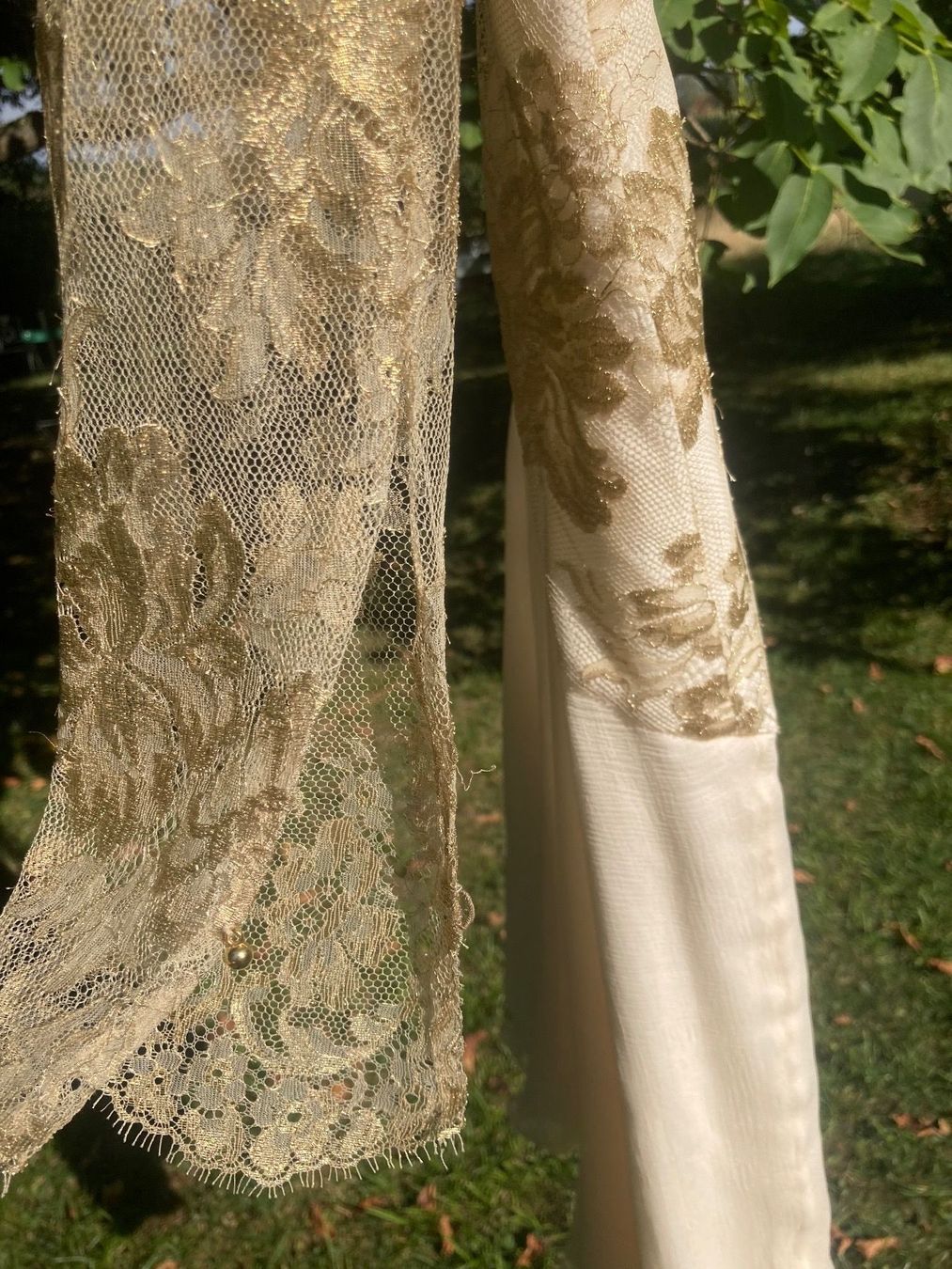 Vestiti: Kleid Seide Spitzen & Gold 36 Brautkleid – Nuovo (secondo la descrizione) da Oetwil am See venduto da abtDesign 5