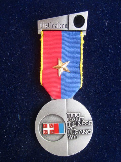 Medaillen: Distinktion: Schützemedaille PC Lugano 1971 - TOP – Gebraucht aus Luzern von Horoskop1