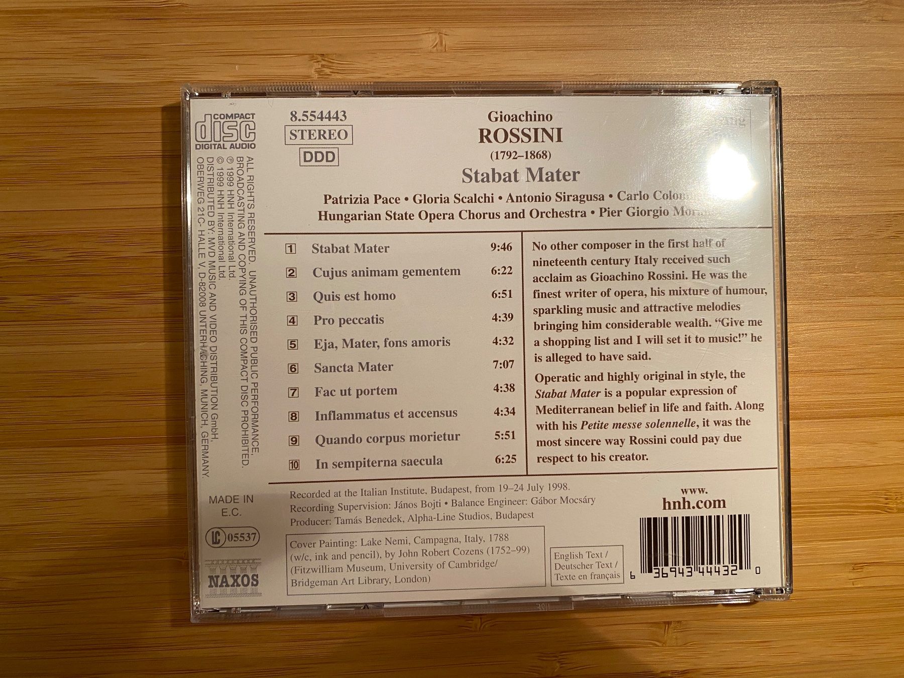 CD: Rossini Stabat Mater – Nuovo (secondo la descrizione) da Zürich venduto da Wim-Broccoli 1