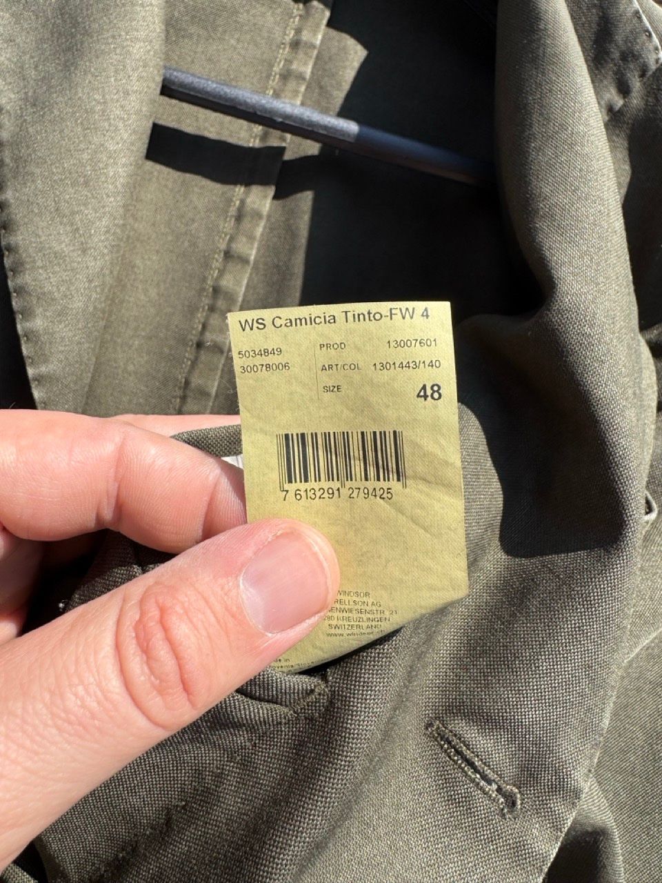 Windsor Jacken: Windsor Jacket / Sakko, olivgrün, sehr leicht und sommerlich – Gebraucht aus Schlieren von Timsonsan 7