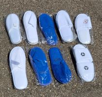 8x Frottelslipper weiss und blau ungebraucht