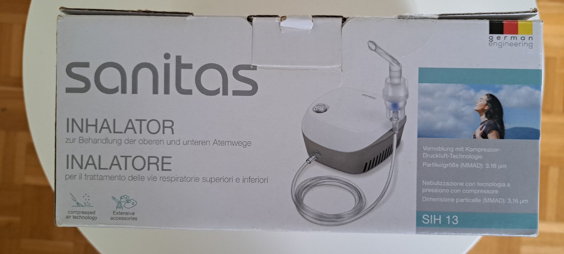 Attrezzature mediche: Sanitas Inhalator SIH 13 - Neu  – Nuovo e nell'imballaggio originale da Zürich venduto da Freshwind1 1