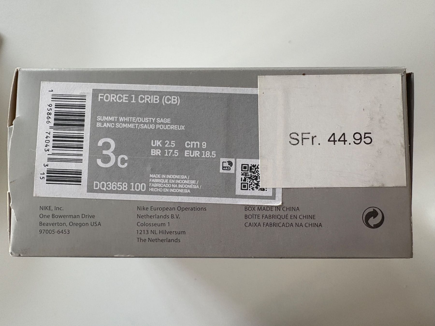 Nike Scarpe per ragazzi: NIKE Babyschuhe (Gr. 18.5) / NEU – Nuovo e nell'imballaggio originale da Basel venduto da SAF 2