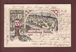 BASEL - Gewerbe Ausstellung 1901