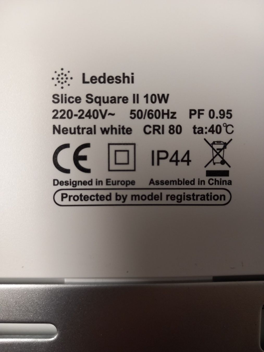Lampadari & plafoniere: LED Wand/Deckenleuchte Ledeshi Spuare 10W – Nuovo e nell'imballaggio originale da Thun venduto da Beroshop 2
