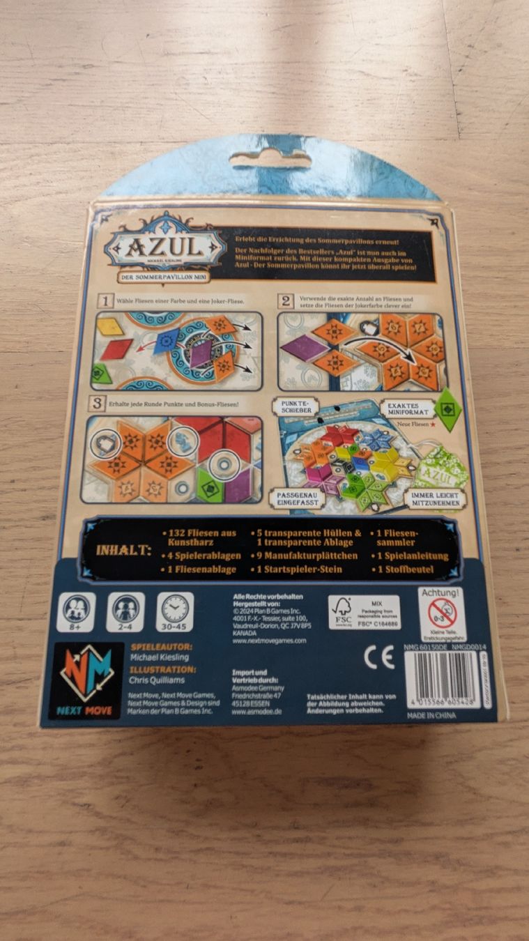 Spiele: Azul Sommerpavillon Mini – Gebraucht aus Therwil von sep_x8pw 3