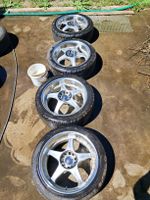 4x Tiefbett alufelgen bereift 
