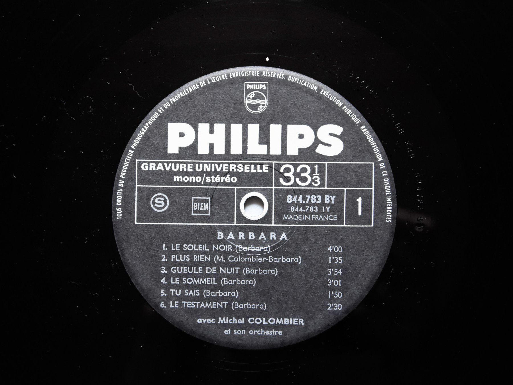Schallplatten: Barbara - Le soleil noir – Gebraucht aus Belmont-sur-Yverdon von ag97 2