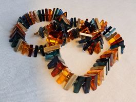Vintage 60er Jahre Plexiglas Lucite Halskette Collier