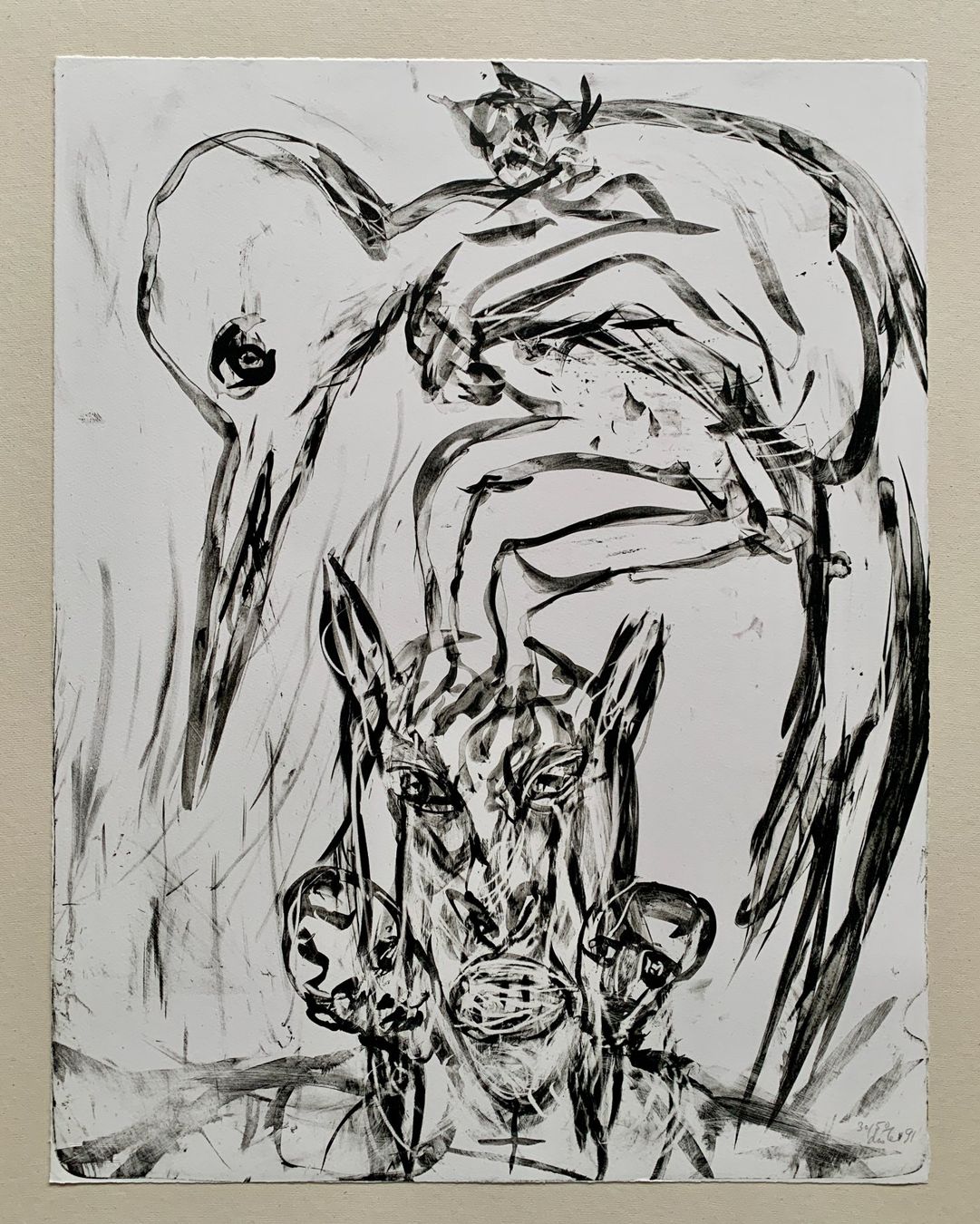 Arts picturaux & lithographies: Martin Disler, Rolf Iseli, Luciano Castelli, Alexandre Delay – D'occasion à Regensdorf par JoergR 1