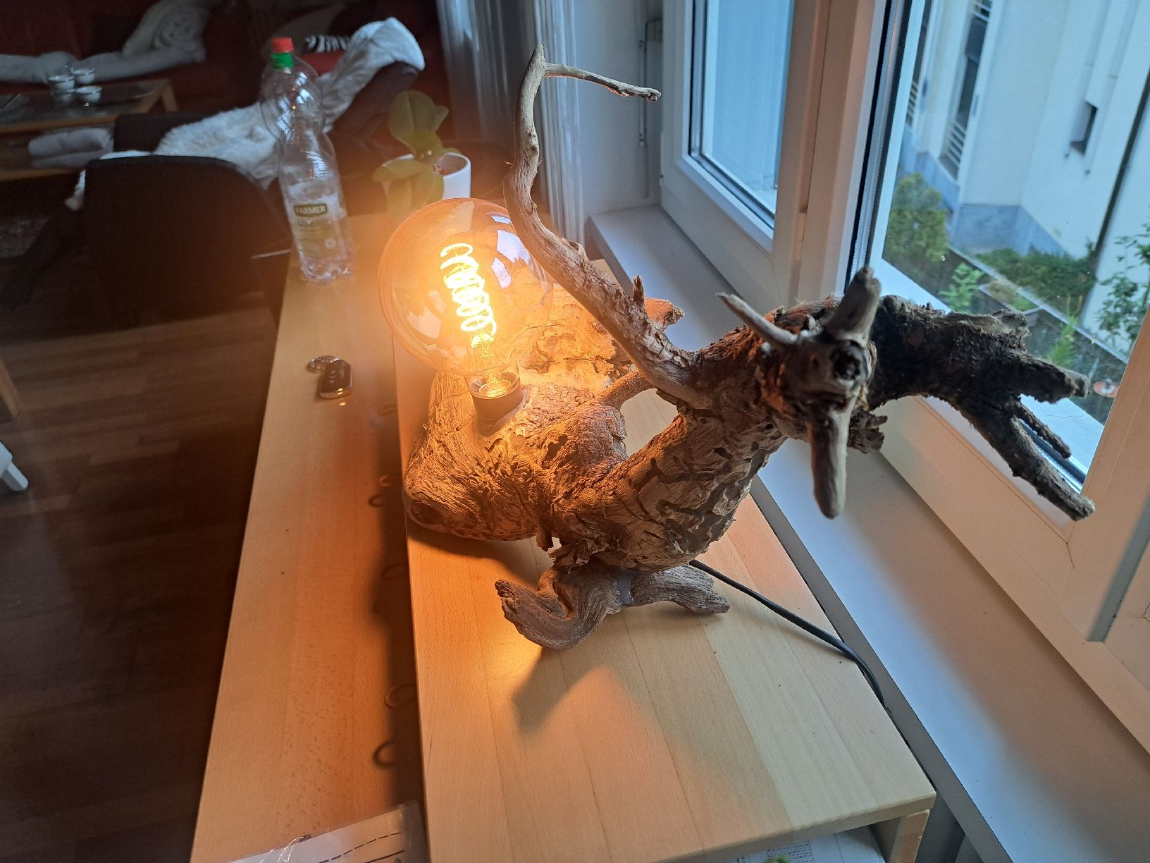 Lampade: Tischlampe Treibholz Lampe Unikat – Nuovo (secondo la descrizione) da Steinen venduto da Spooky100 2
