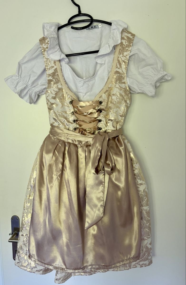 Vestiti: Dirndl Gr. 38 Gold mit Bluse – Usato da Oberuzwil venduto da xalijne
