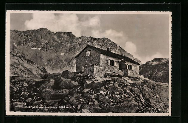 Cartes postales: Cadlimohütte, Totalansicht mit Gebirgsw – D'occasion à Berlin par bartko-reher